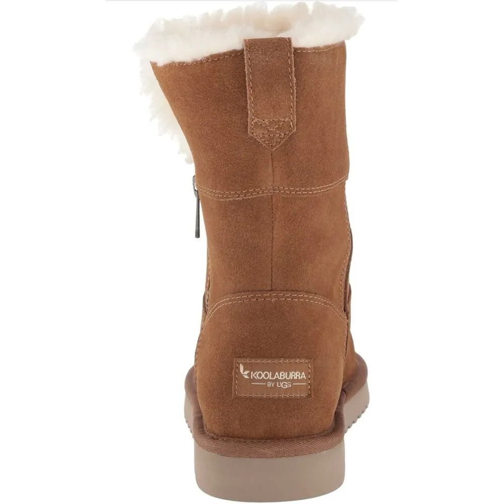 Koolaburra by UGG Aribel Short Boot women’s size 7 light chestnut brown tan EUC - Image 4