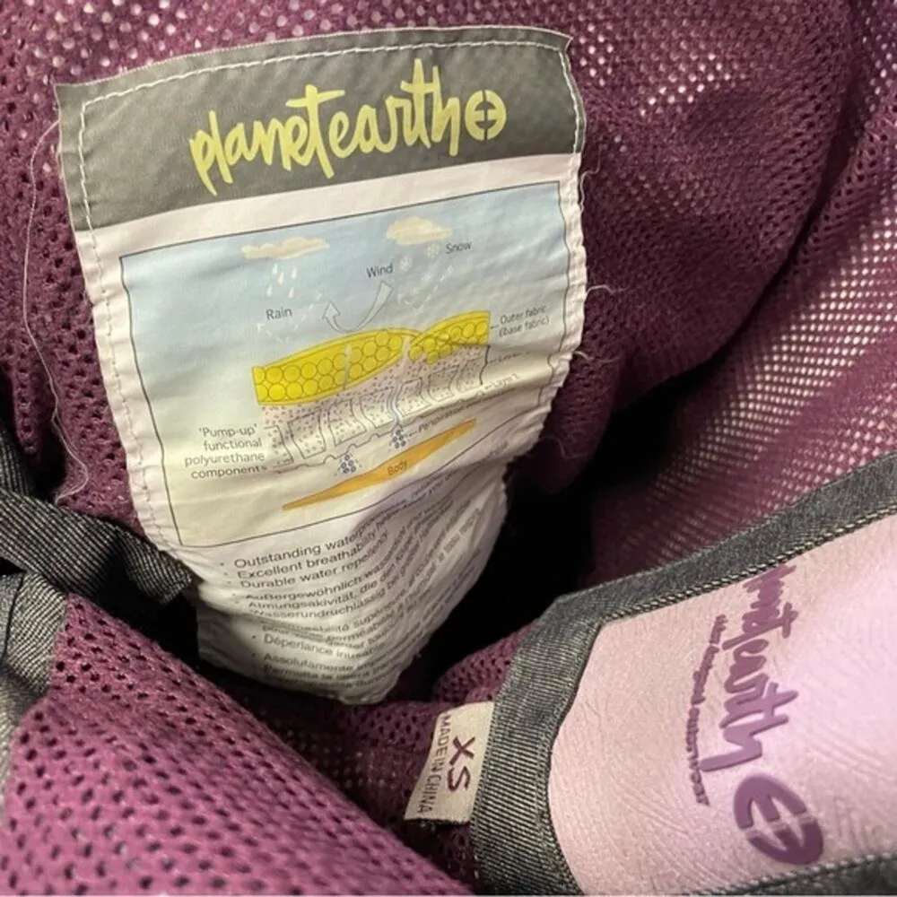 Planet Earth Snow Board Pants Ski Pants Winter Size XS Deep Purple Outdoor - Image 4