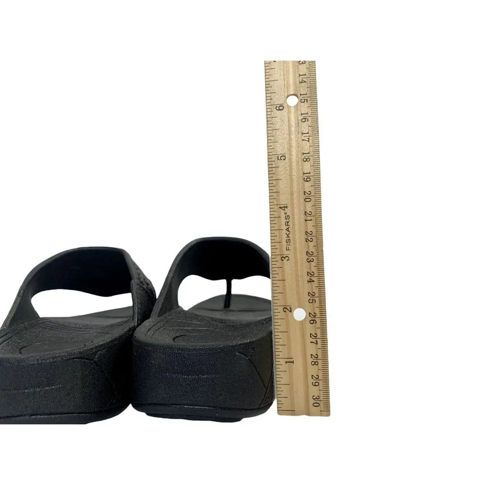 Women's Black Glitter Sandals Size 8 - Image 5