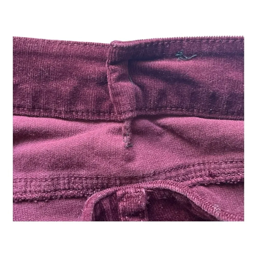 KUT FROM THE KLOTH Diana Fab Ab Skinny Corduroy Burgundy Jeans Women‎ Size 18P - Image 11