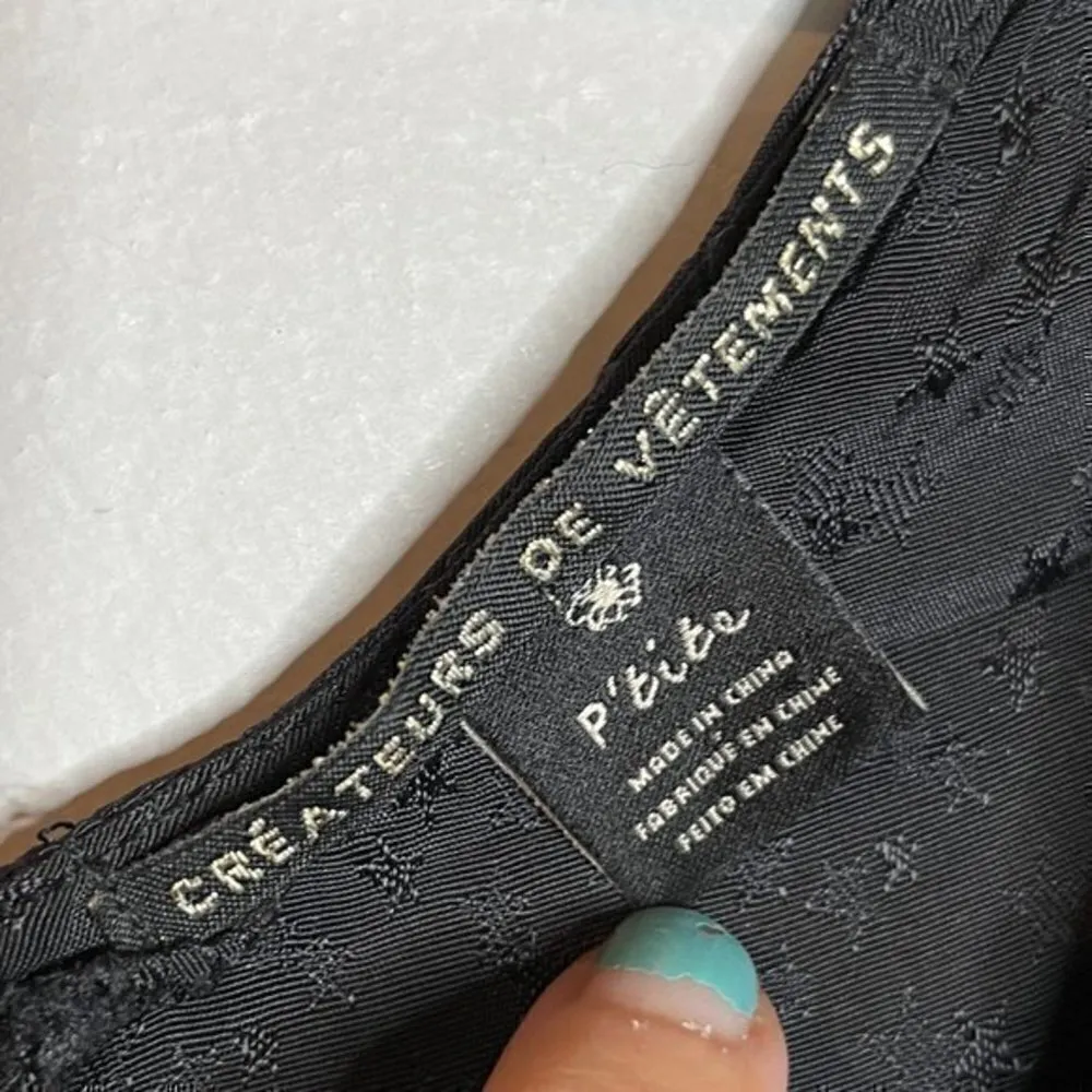 Scotch & Soda 🌺 Maison Scotch Createurs de Vetements black star textured blouse - Image 4