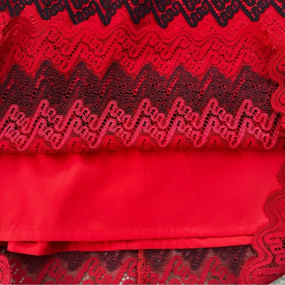 NWT, Trina Turk Lovey Bell Sleeve Illusion Dress, Sz 6 - Image 15