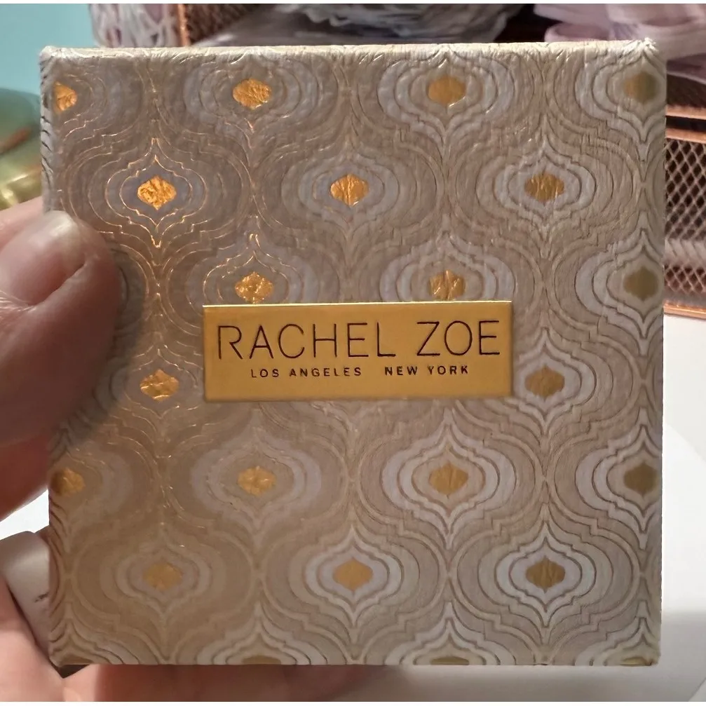 Rachel Zoe 14kt Gold Plated Sterling Silver Cubic Zirconia "T"‎ Necklace - Image 5