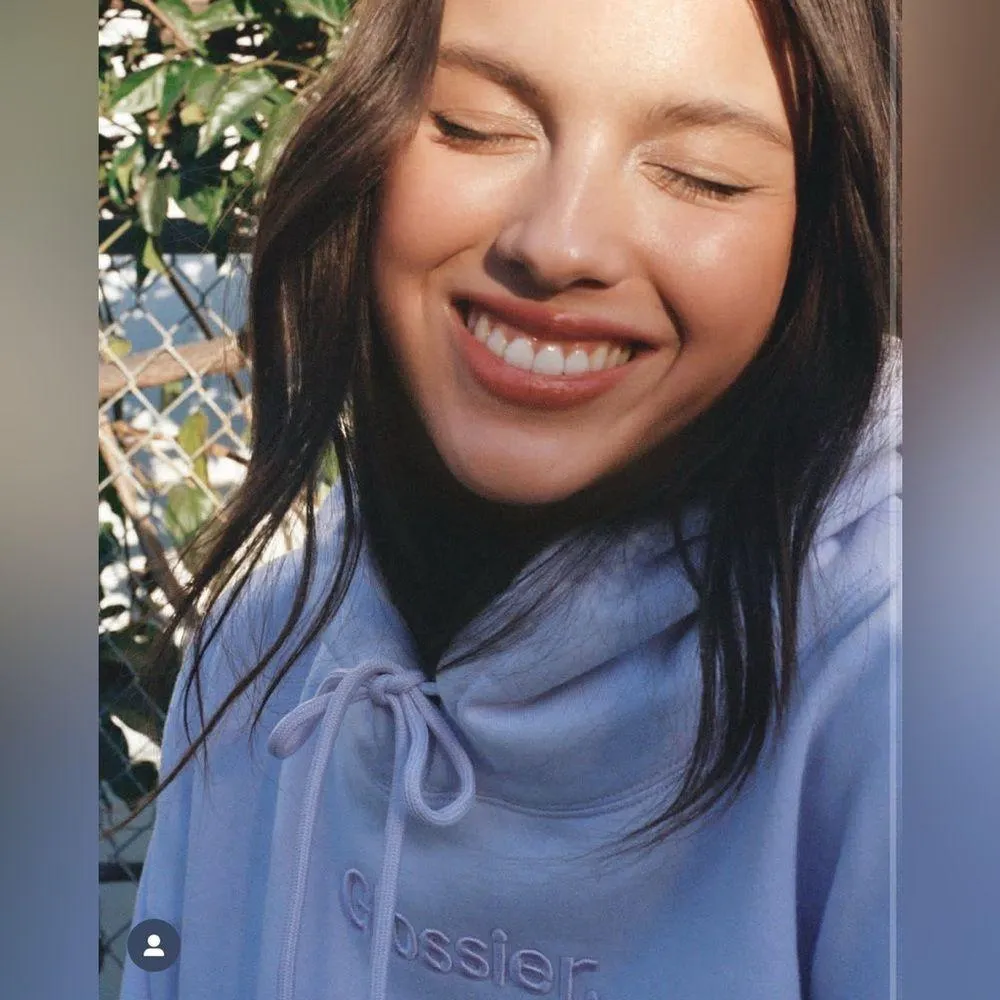 Glossier x Olivia Rodrigo Limited Edition Purple Lilac Hoodie Sweatshirt - Image 4
