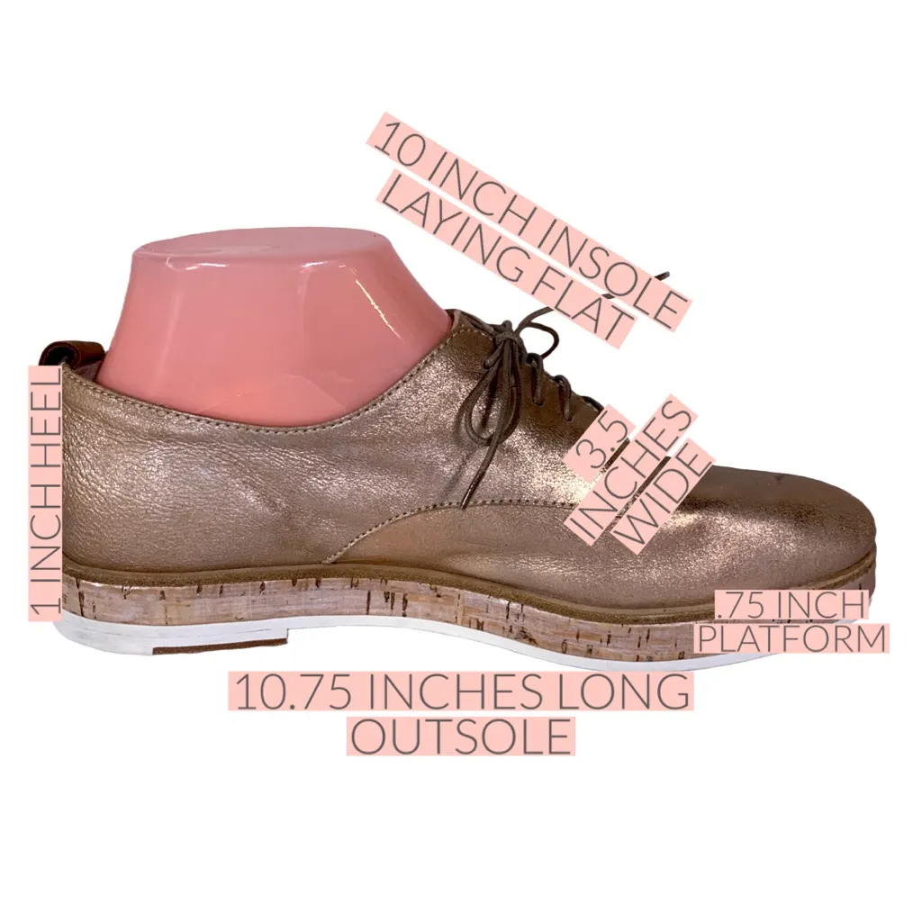 ATTILIO GIUSTI LEOMBRUNI AGL "JULIET" ROSE GOLD METALLIC LOAFERS (38) Pink Size 8 - Image 14