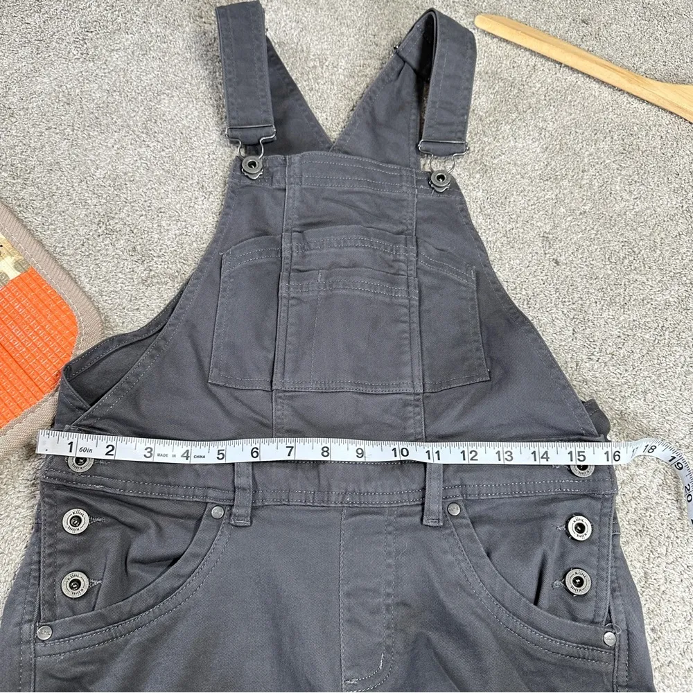 Kuhl Women’s Kontour Kraft Overall Jumpsuit Workwear Outdoor in Charcoal Twill 0 - Image 10