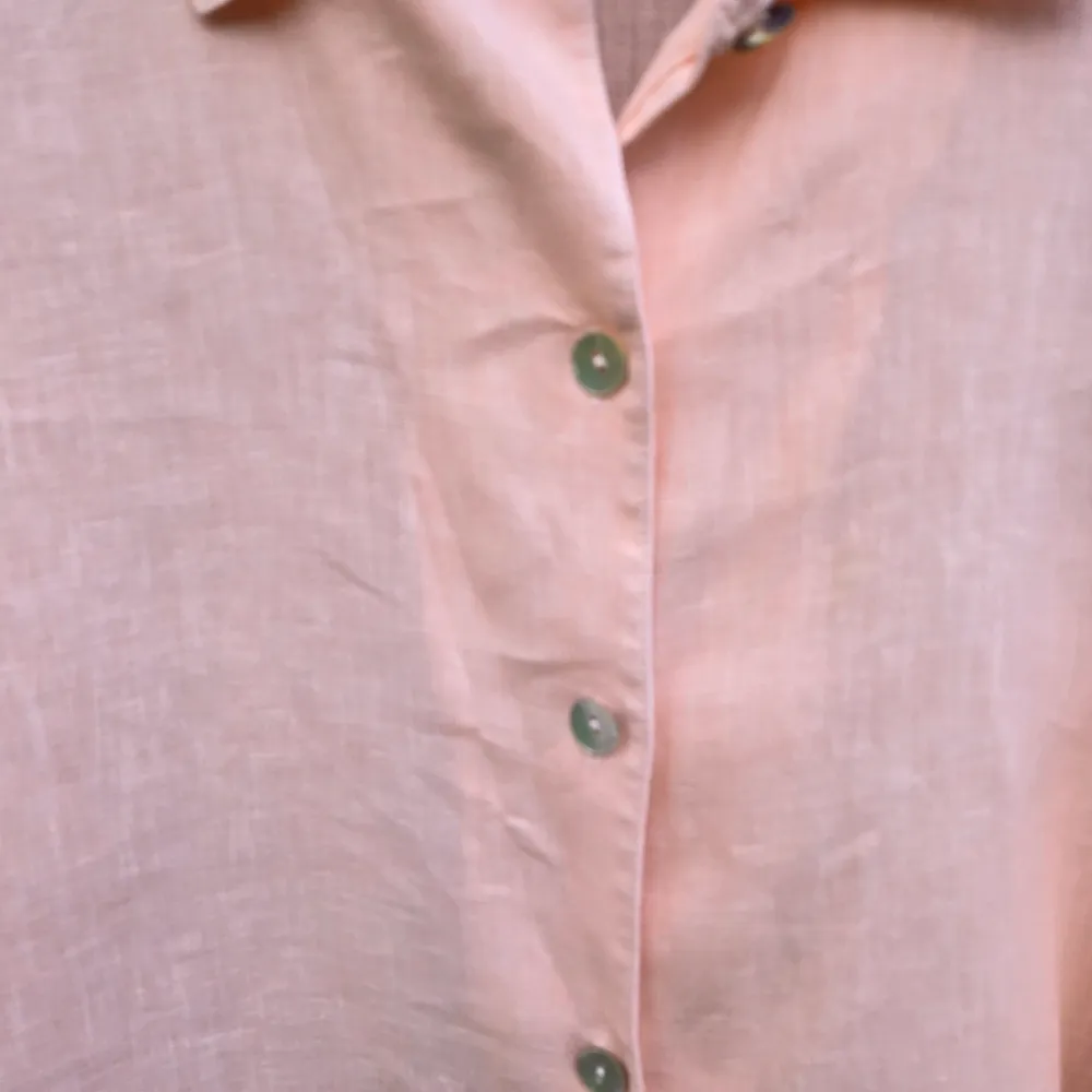 Bryn Walker  pink linen Blouse Medium Oversized - Image 2