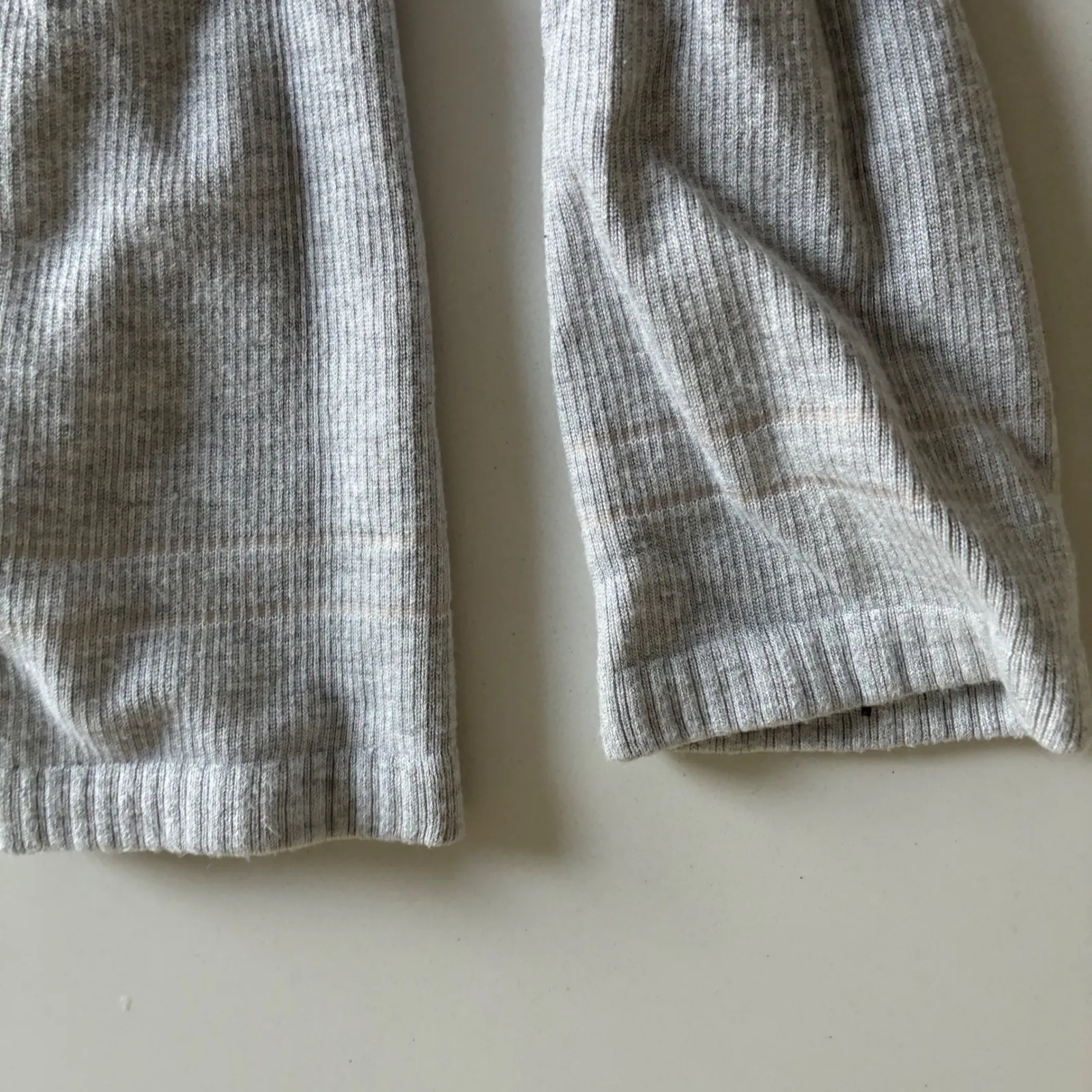 Kindred Bravely Maternity Compression High Socks 2 Pairs Light Pink Gray Stripe - Image 5