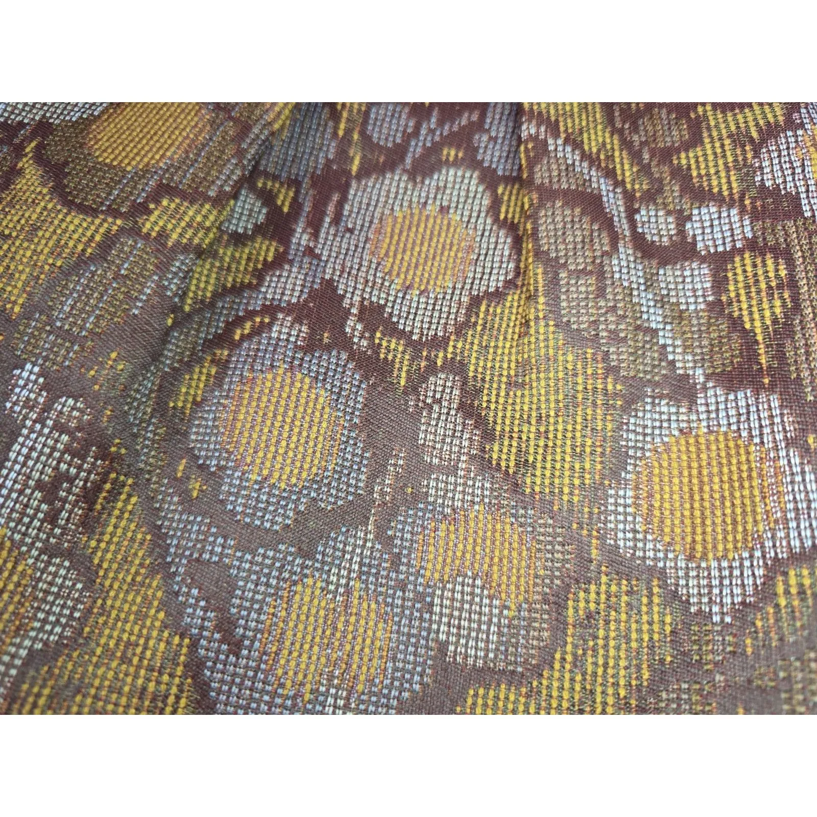 Maruca Orange Tapestry Crossbody Purse Bag Boulder Colorado Floral Flowers 8"x9" - Image 2