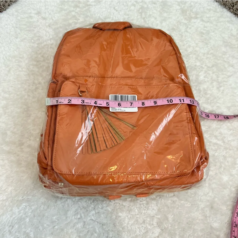 Minsong vegan leather diaper bag backpack - Image 4