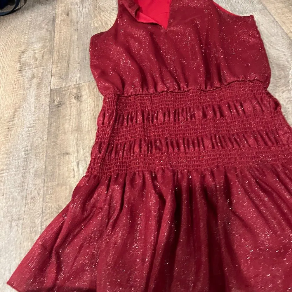 Chloe Oliver medium red sparkly dress - Image 4