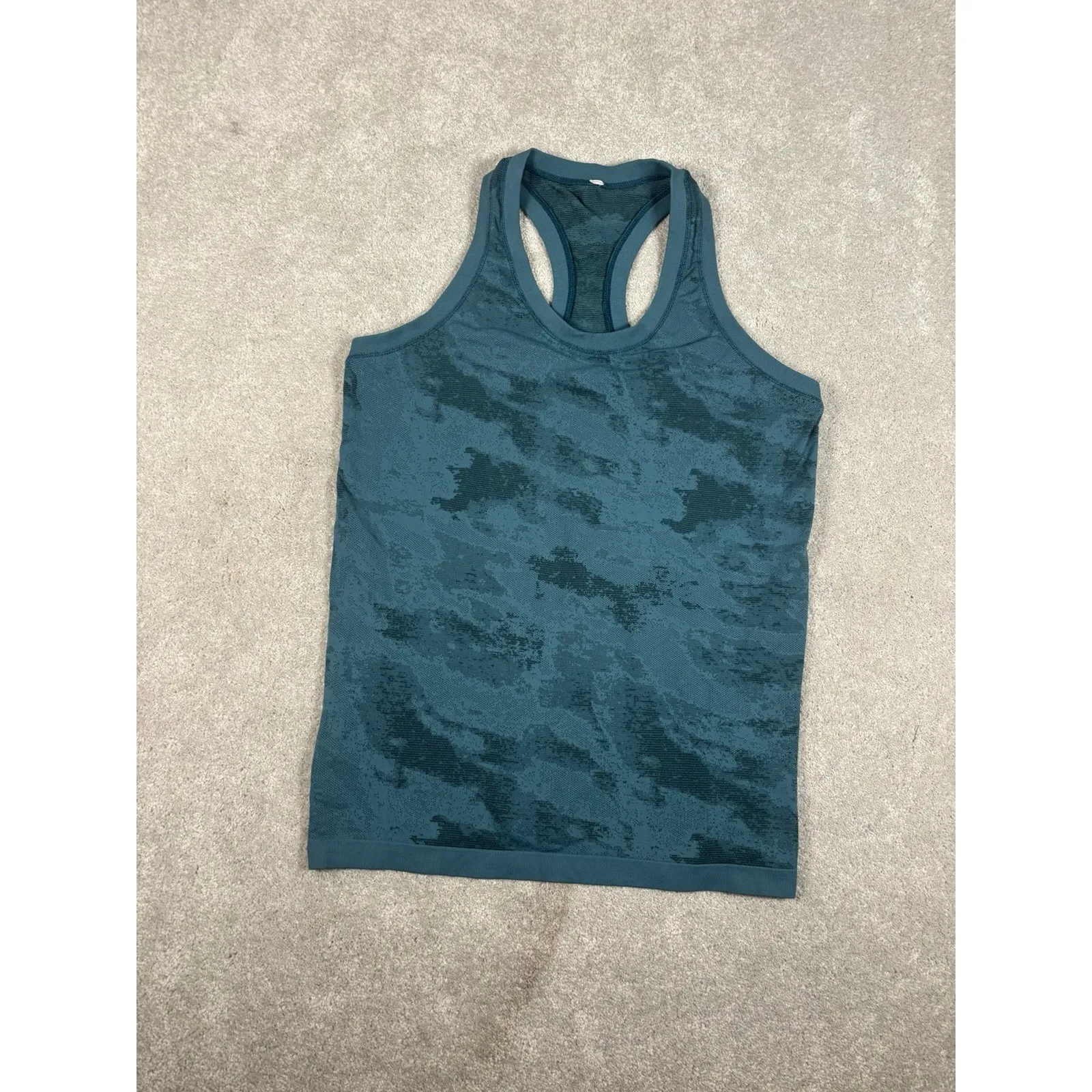 Athleta Momentum Seamless Tank Top Dark Surf Teal‎ size Medium style 556387 - Image 3