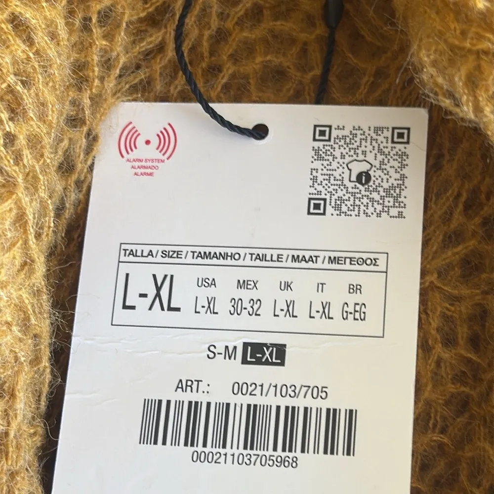 NWT ZARA  WOMAN MIDI OPEN CABLE-KNIT DRESS SLIT TOBACCO SZ-L-XL - Image 7