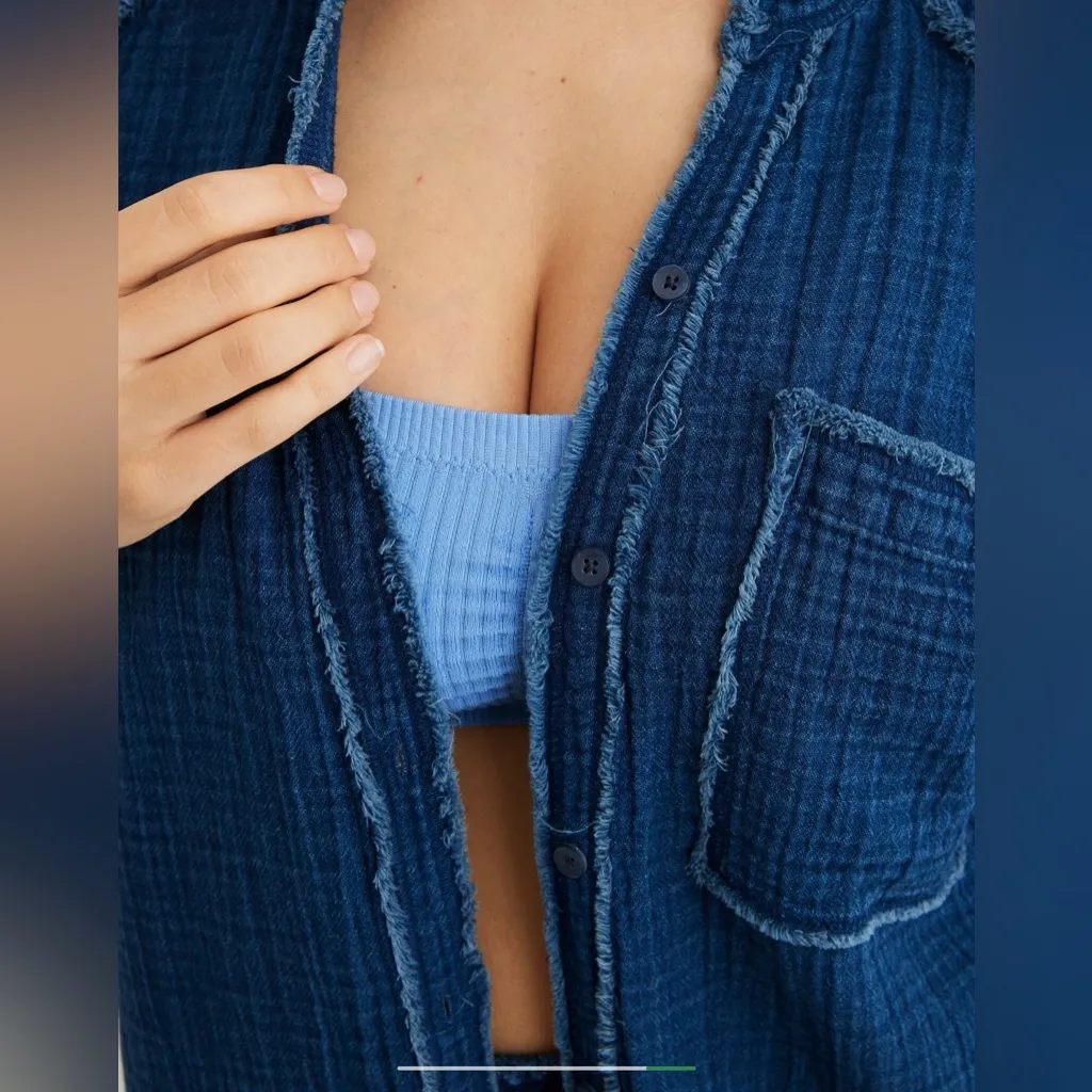 Aerie Gauzy Coverup Shirt - Image 6