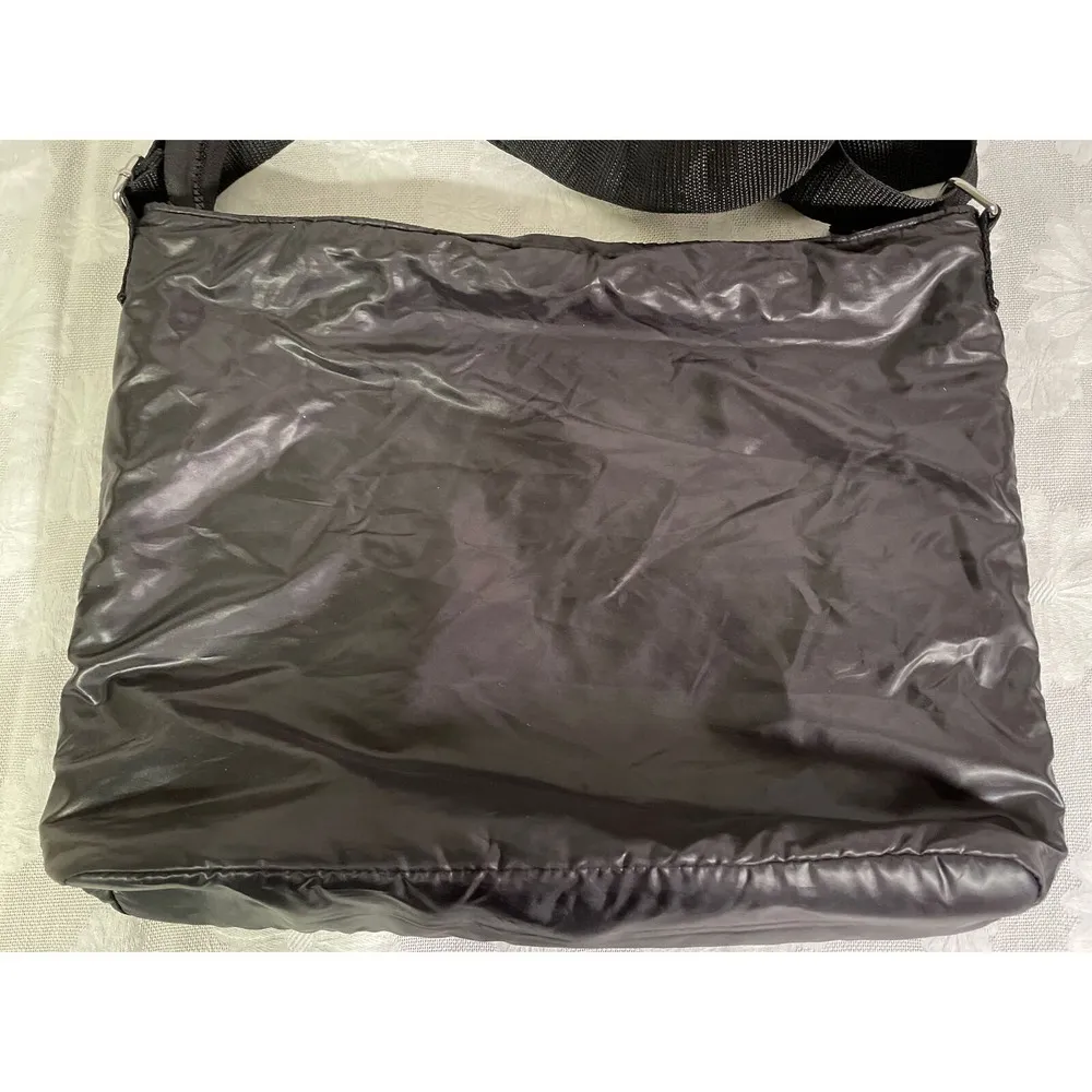 My NY DKNY Black Nylon Purse Handbag Tote Nice Condition - Image 4