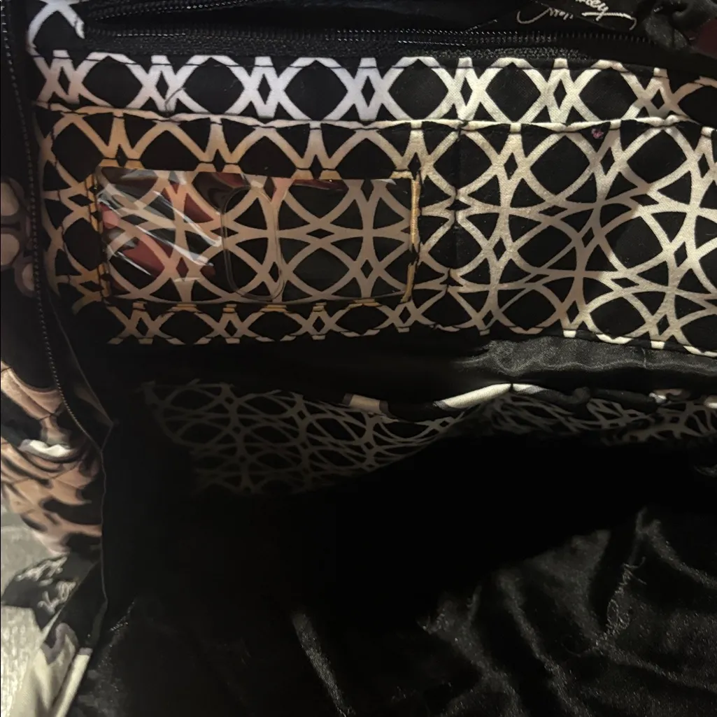 Vera Bradley Floral Black and White Women's Backpack - Image 3
