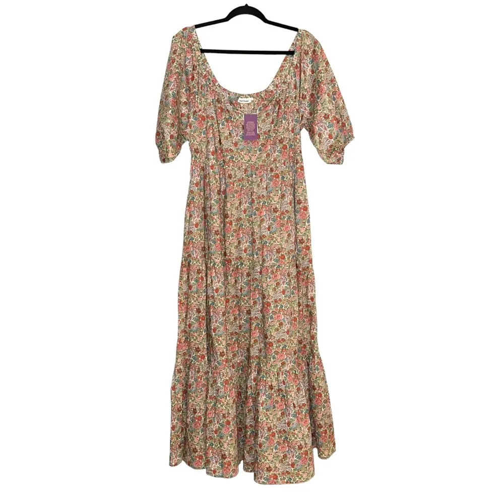 NWT Roller Rabbit Liberty Fabric Agnese Elysian Day Floral Midi Dress MEDIUM - Image 3