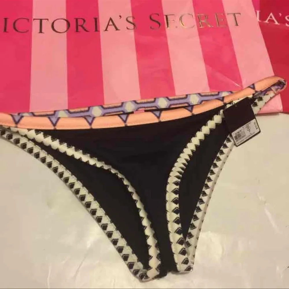 Victoria's Secret Swim Bottoms Aztec Black Size M - Image 3