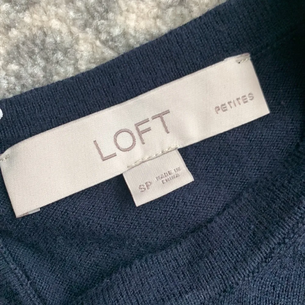 Loft Mixed Media 3/4 Sleeve Swing Sweater - Image 3