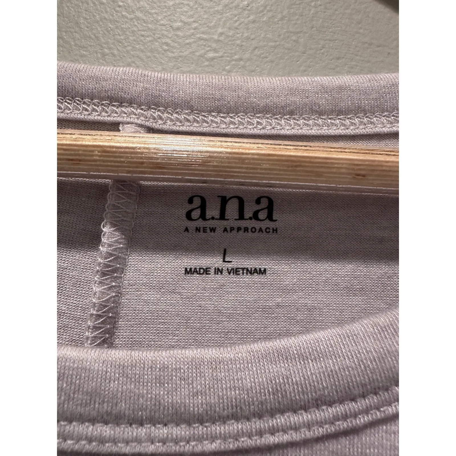 NWT ANA A New Approach Gray 3/4 Sleeves Slouchy Soft Top Size Large - Image 5