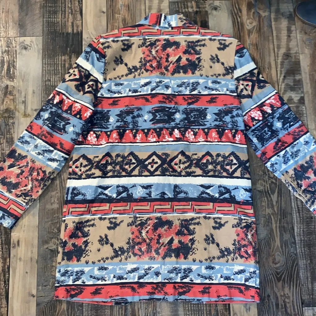 Vintage Northern Style Jacket one button size medium - Image 4