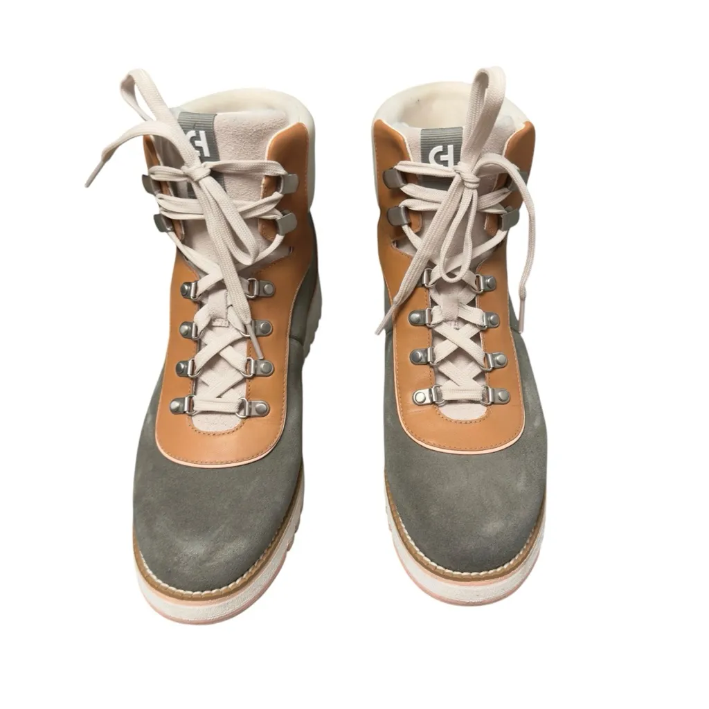 Cole Haan ZeroGrand Hiking Boots Women’s 9B | Suede & Leather Lug Sole Boots EUC - Image 3