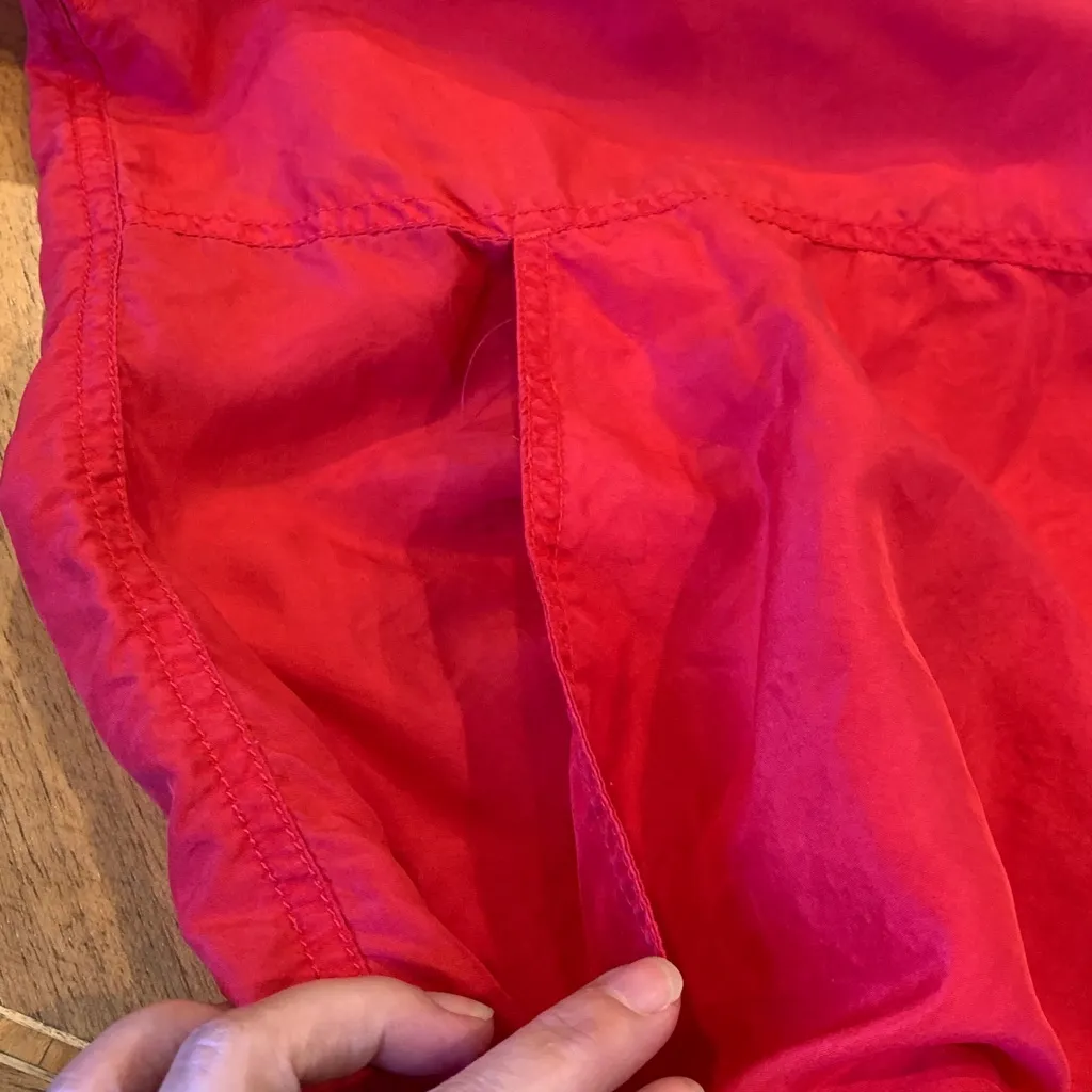 Vintage 80s Red Lightweight Anorak Windbreaker/Top Approx. Women’s Large or XL - Image 12