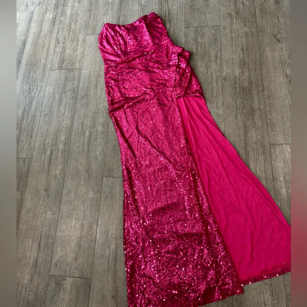 BOUTIQUE hot pink sequin dress ✨ Size L - Image 5