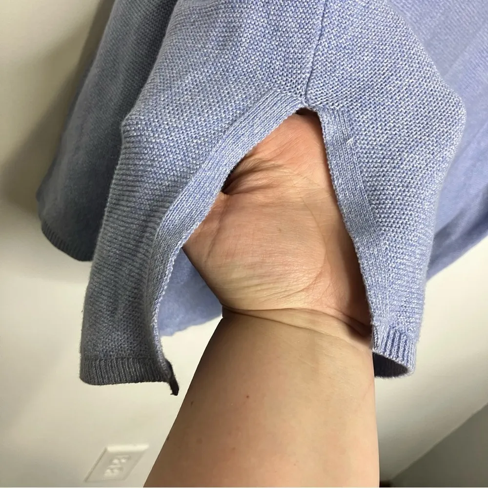 Barbour Mariner Knit relaxed fit sweater 100% cotton blue size 10 - Image 5