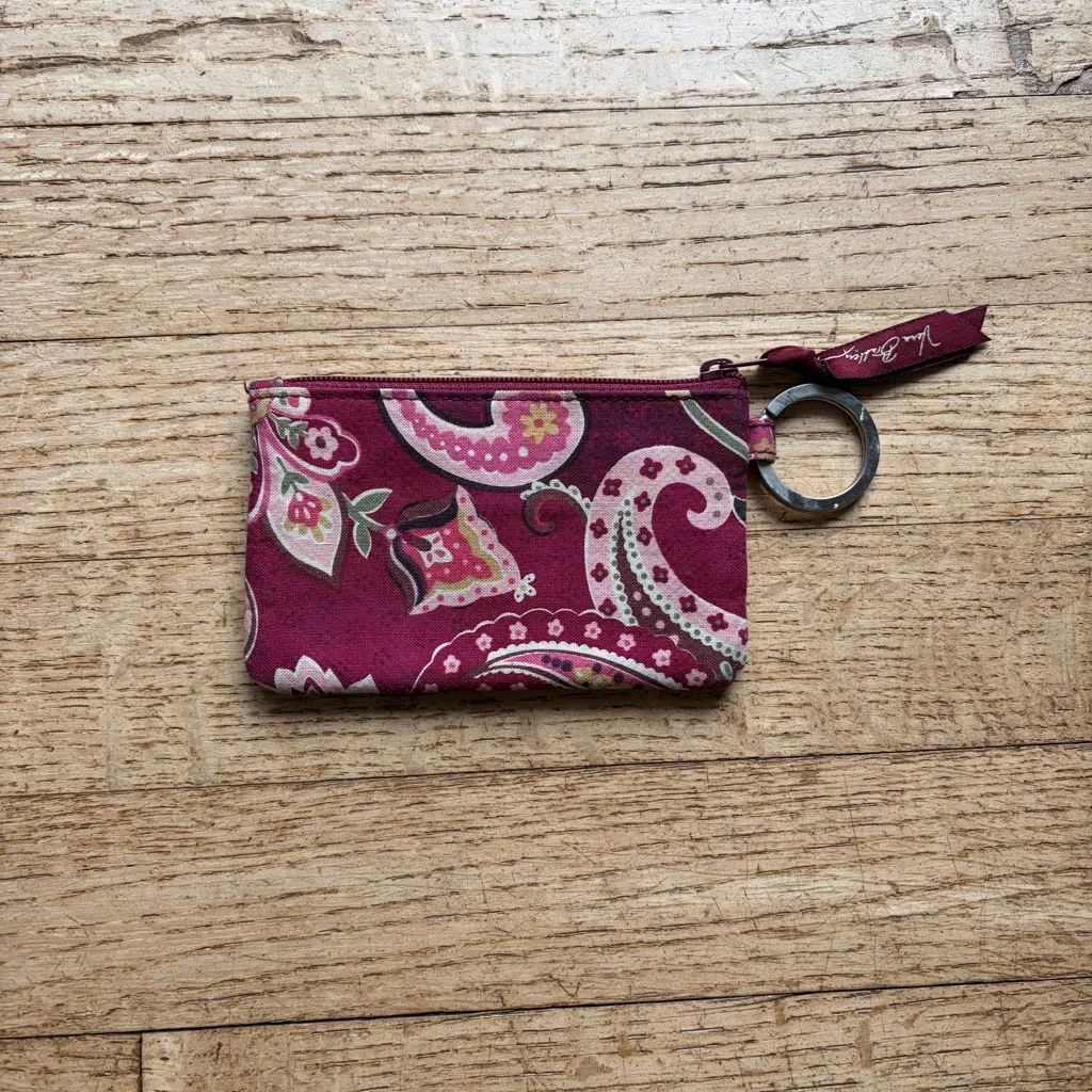Vera Bradley Burgundy Paisley ID Wallet - Image 2