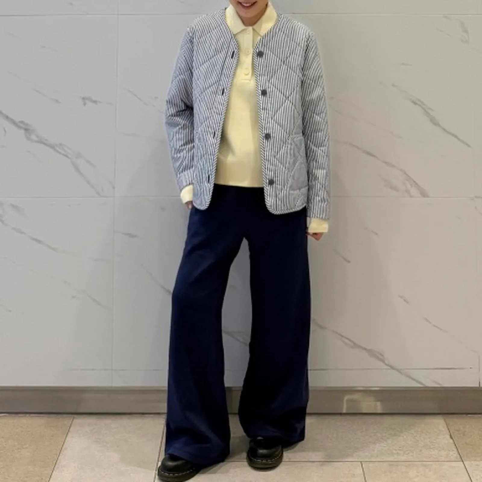 Uniqlo Warm Fleece Straight Pants NWT Blue XL - Image 2