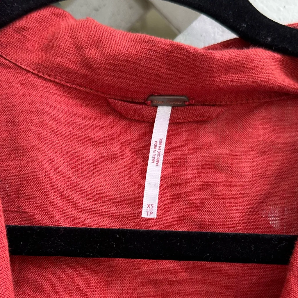 Free People Linen Blazer Set - Image 4