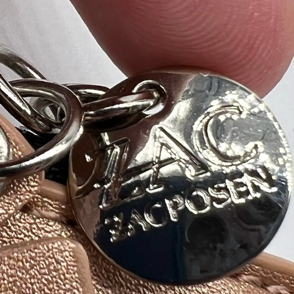 ZAC ZAC POSEN for Bloomingdale’s small beige pink shoulder or crossbody Tan - Image 11