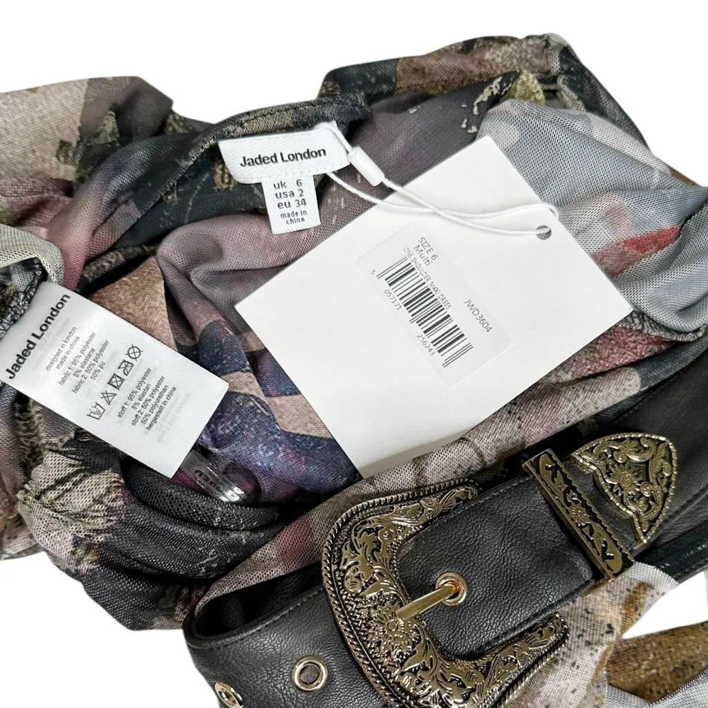 JADED LONDON Void One Shoulder Maxi Dress, Multi, 2 (US) - Image 11