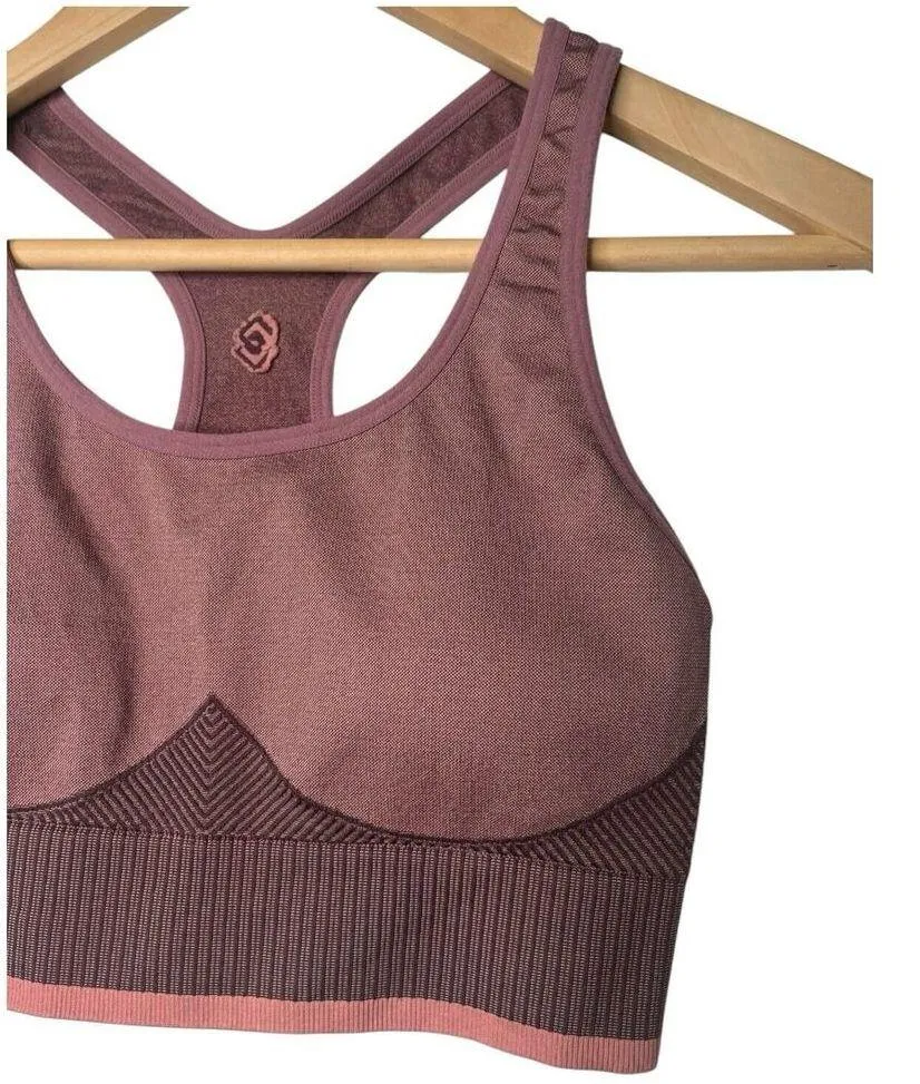 ThirdLove Sports Bra Womens S Kinetic Impact Seamless Light Padding Mauve Pink - Image 6