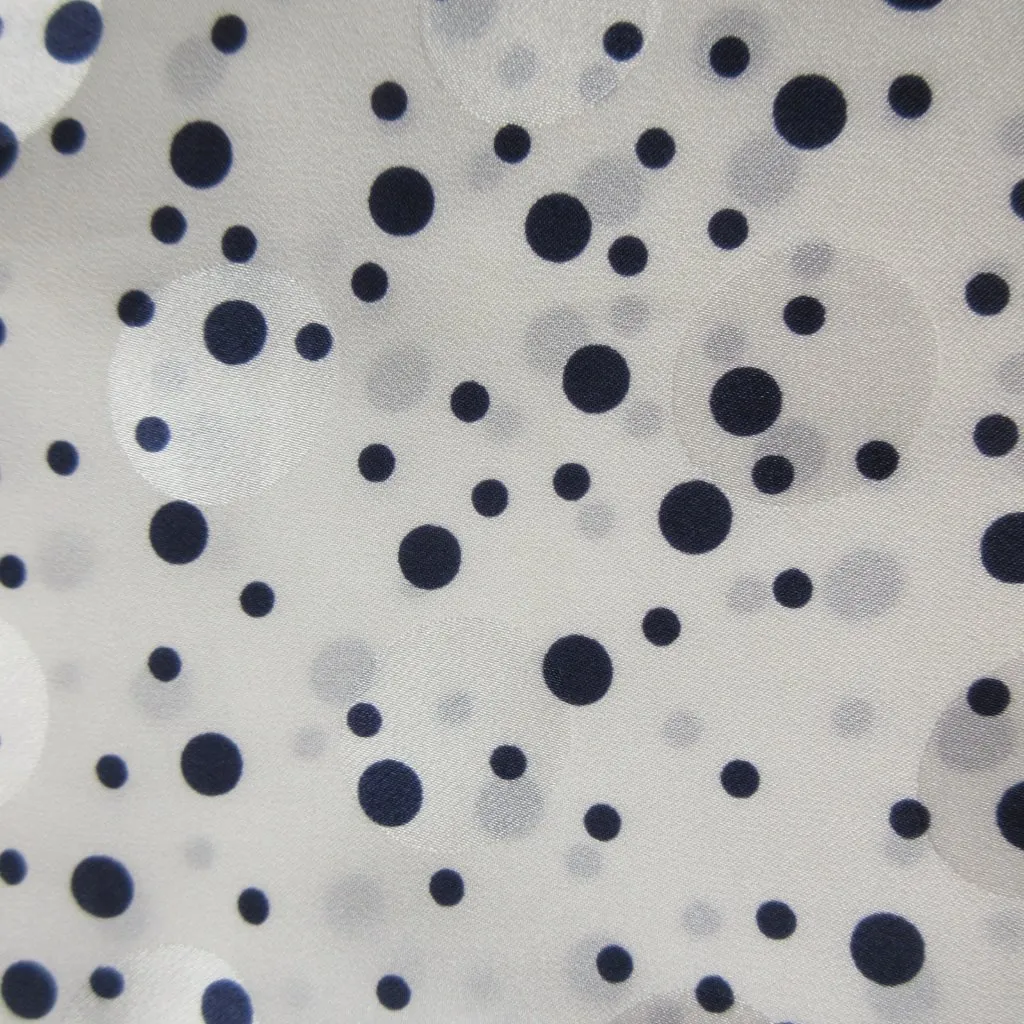 NWT Equipment Slim Signature in White Peacoat Dot Silk Button Down Shirt L - Image 2