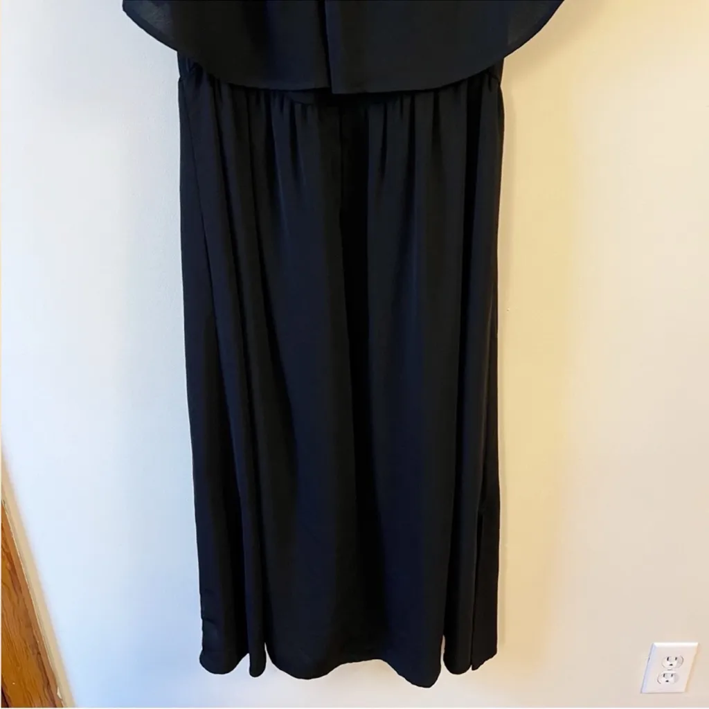 dRA los angeles Midi Dress Size Large off the shoulder black goth romantic - Image 8