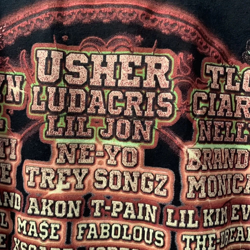 Lovers & Friends Black Graphic Concert Shirt Las Vegas 2022 Size XL EUC #1851 - Image 7