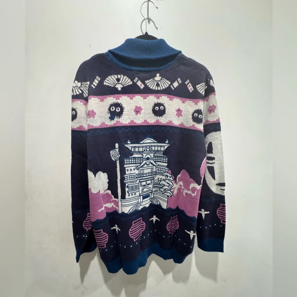 Studio Ghibli Spirited Away Characters & Icons Knit Shawl Cardigan - Image 5