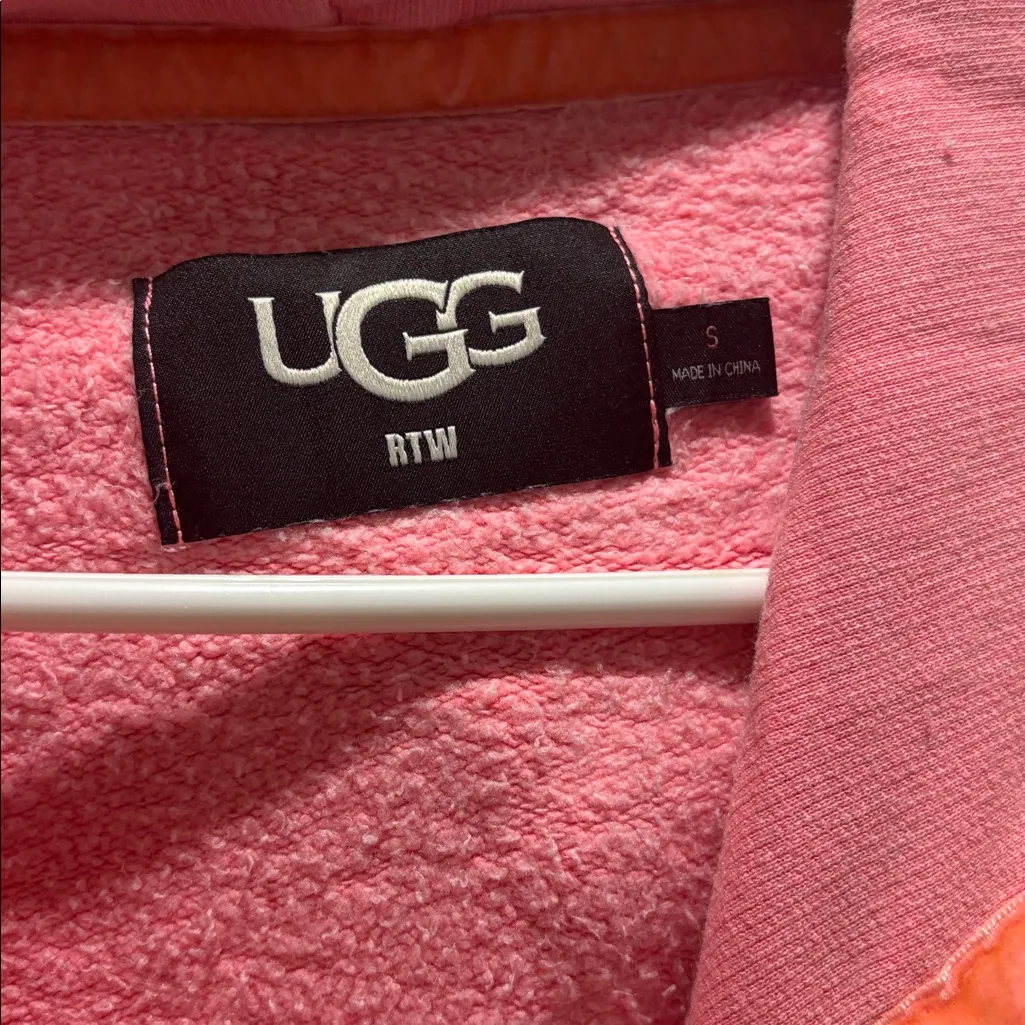 UGG Pink Fleece Hoodie - Image 2