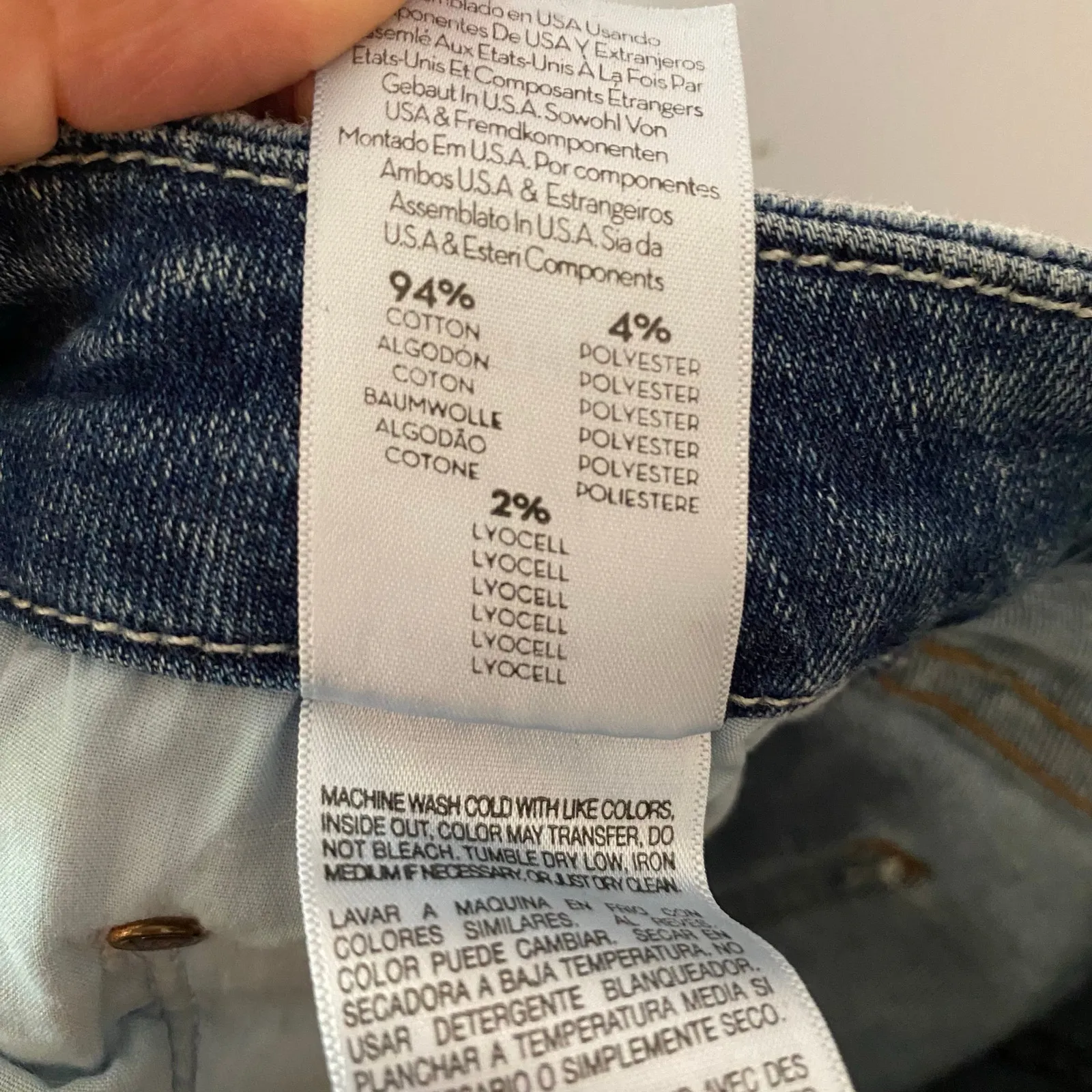 Mother Denim 24 Looker Ankle Fray Loud Is How I Love You Skinny Distressed Jeans Blue - Image 16