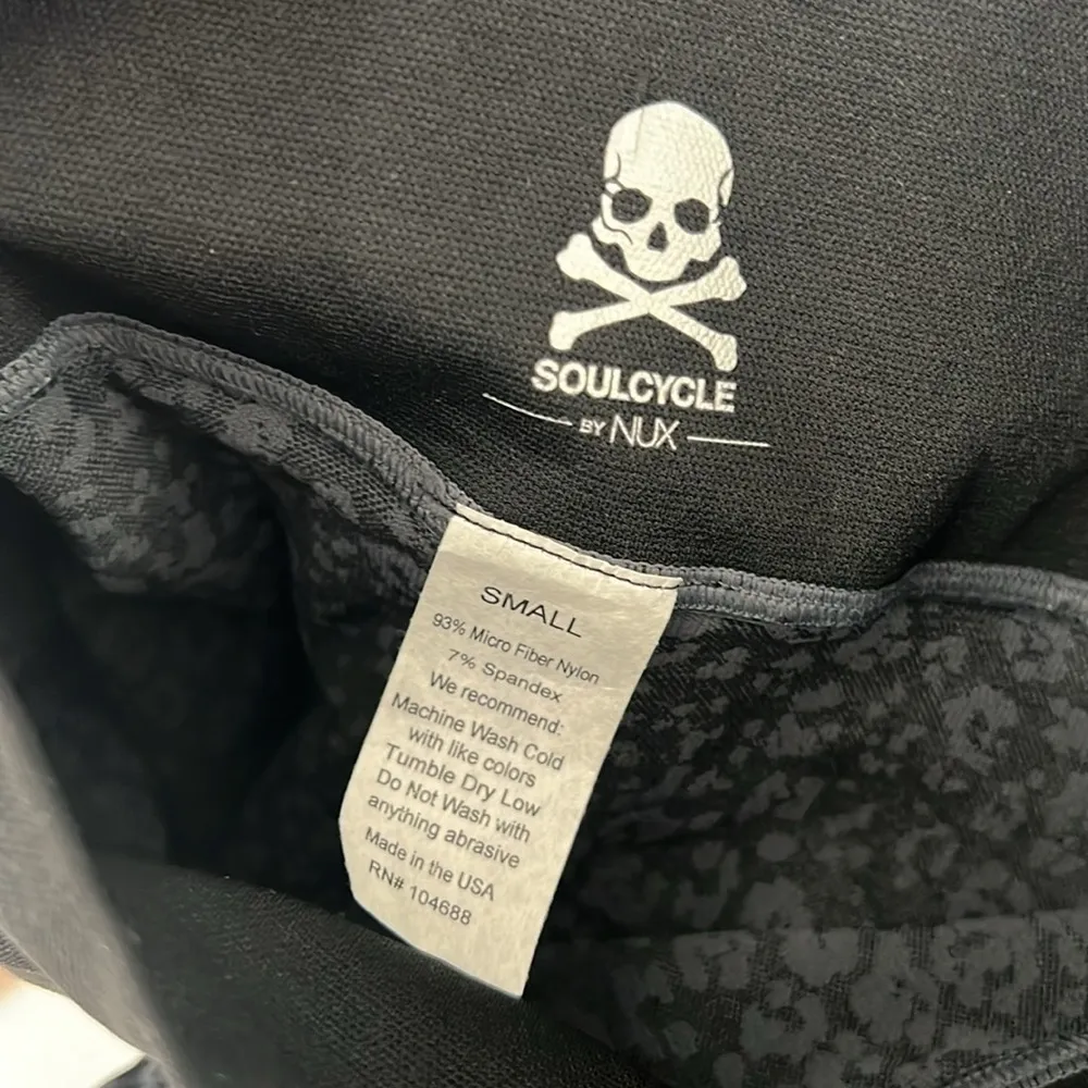 NEW NUX x Soulcycle Feline Seamless Legging, Gray & Black, Size S New w/Tag Black - Image 8