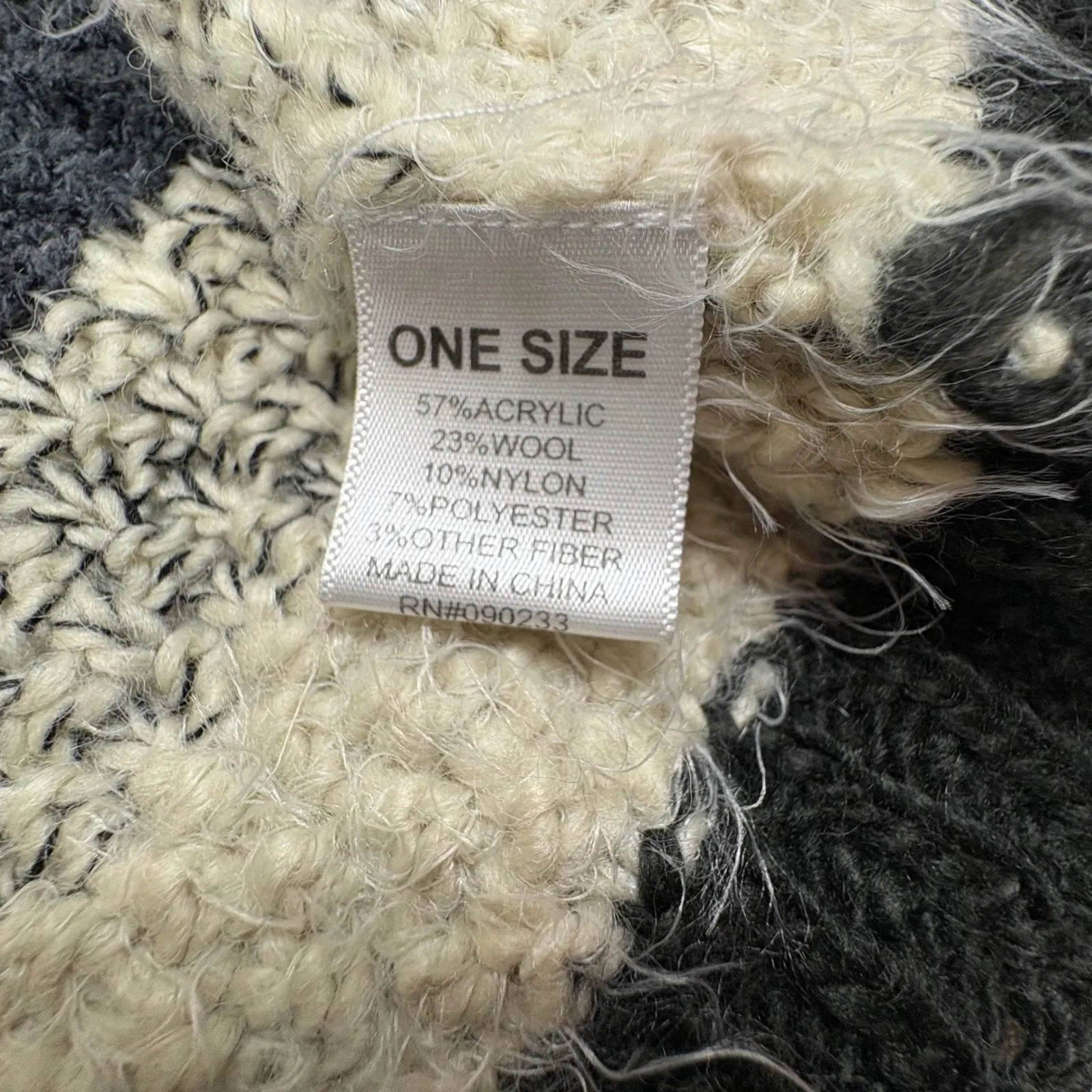 House of Harlow 1960 Striped Open Front Knit Cardigan Sweater One Size Black Size undefined - Image 5