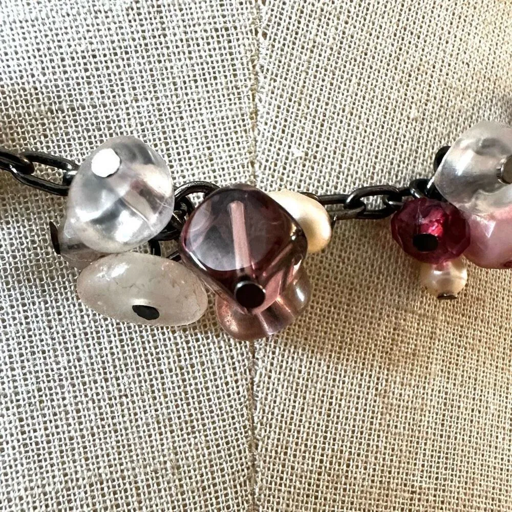 Premier Designs Purple Pink Pearl beaded necklace - Image 4