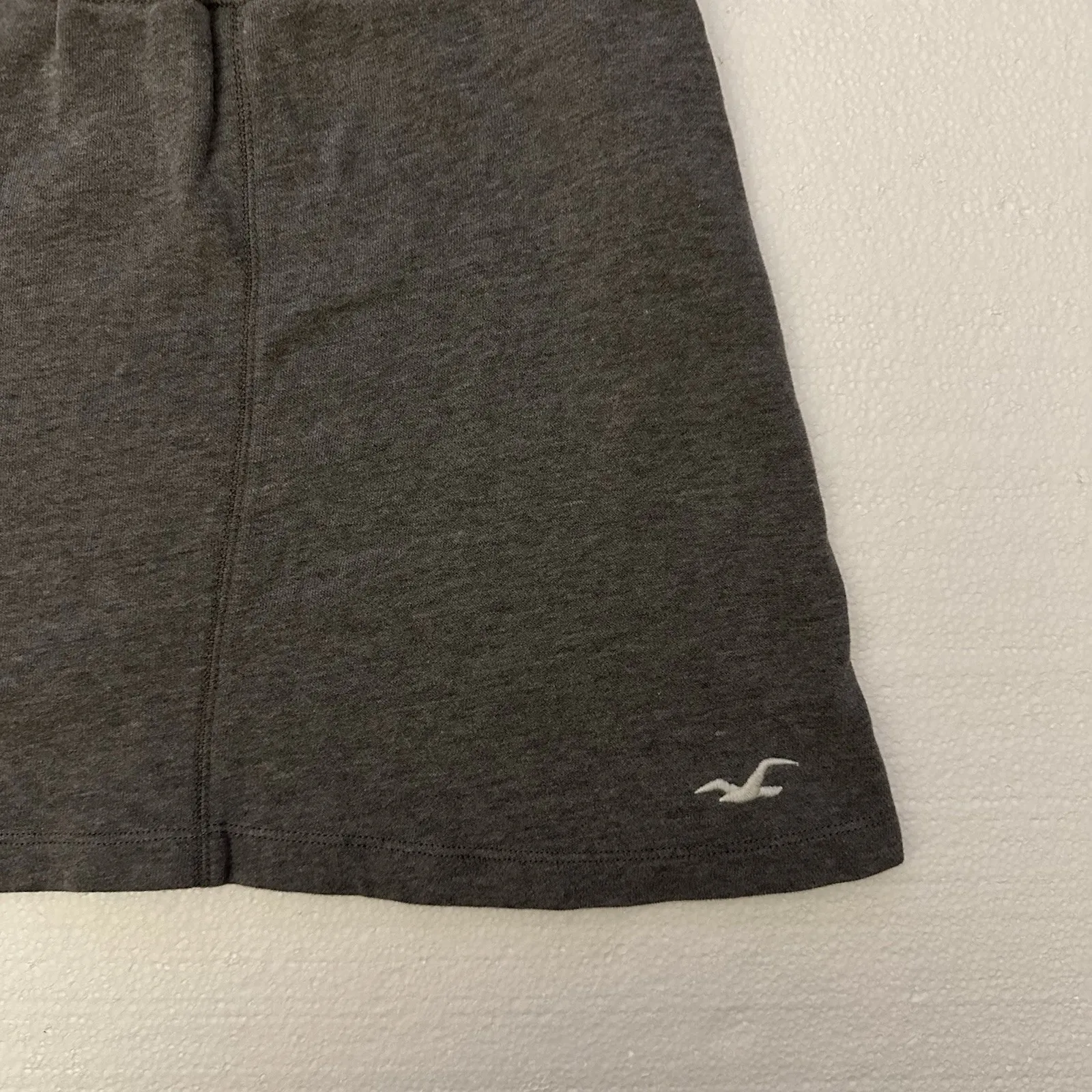VTG Y2K Hollister Mini Skirt Size S Gray‎ Terry Sweat Skirt - Image 2