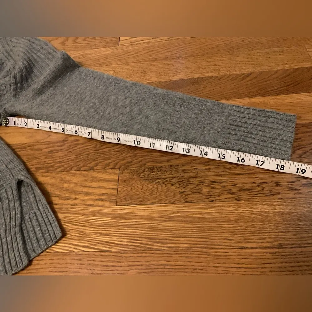 J Crew Italian cashmere turtleneck sweater gray size S - Image 11