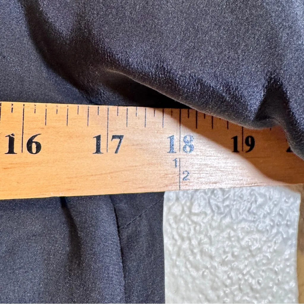 COS Black Silk Mini Dress Womens 2 Closet Staple LBD Lagenlook Quiet Luxury - Image 9