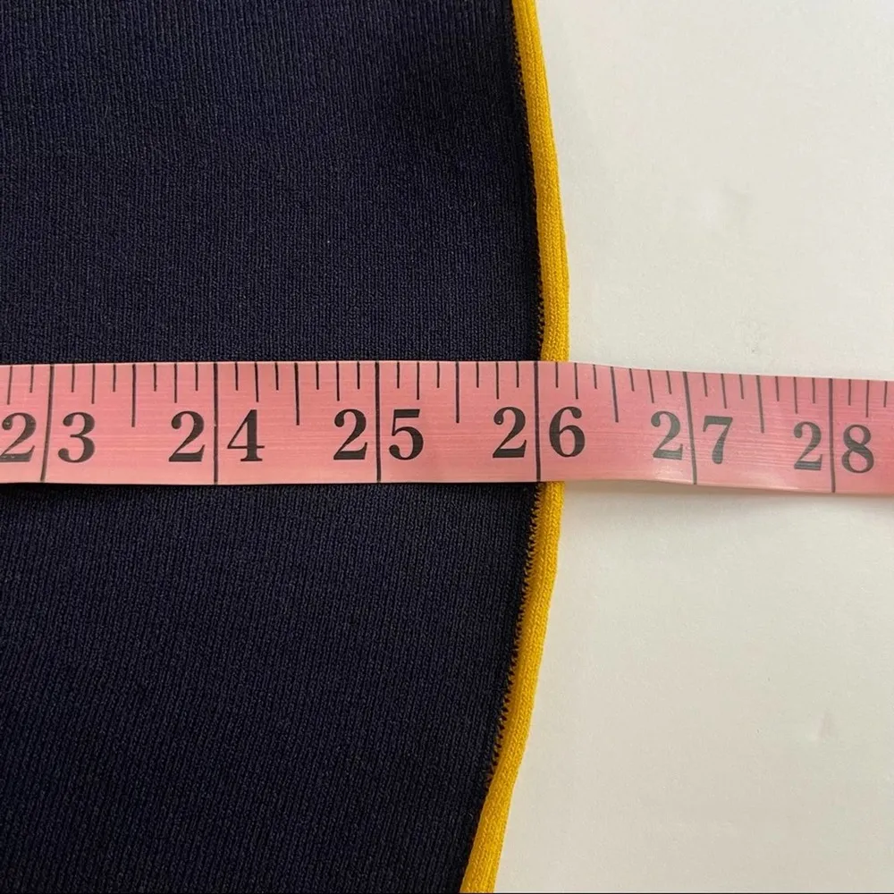 COS Navy Peplum Flare Long Sleeve Top - Image 8