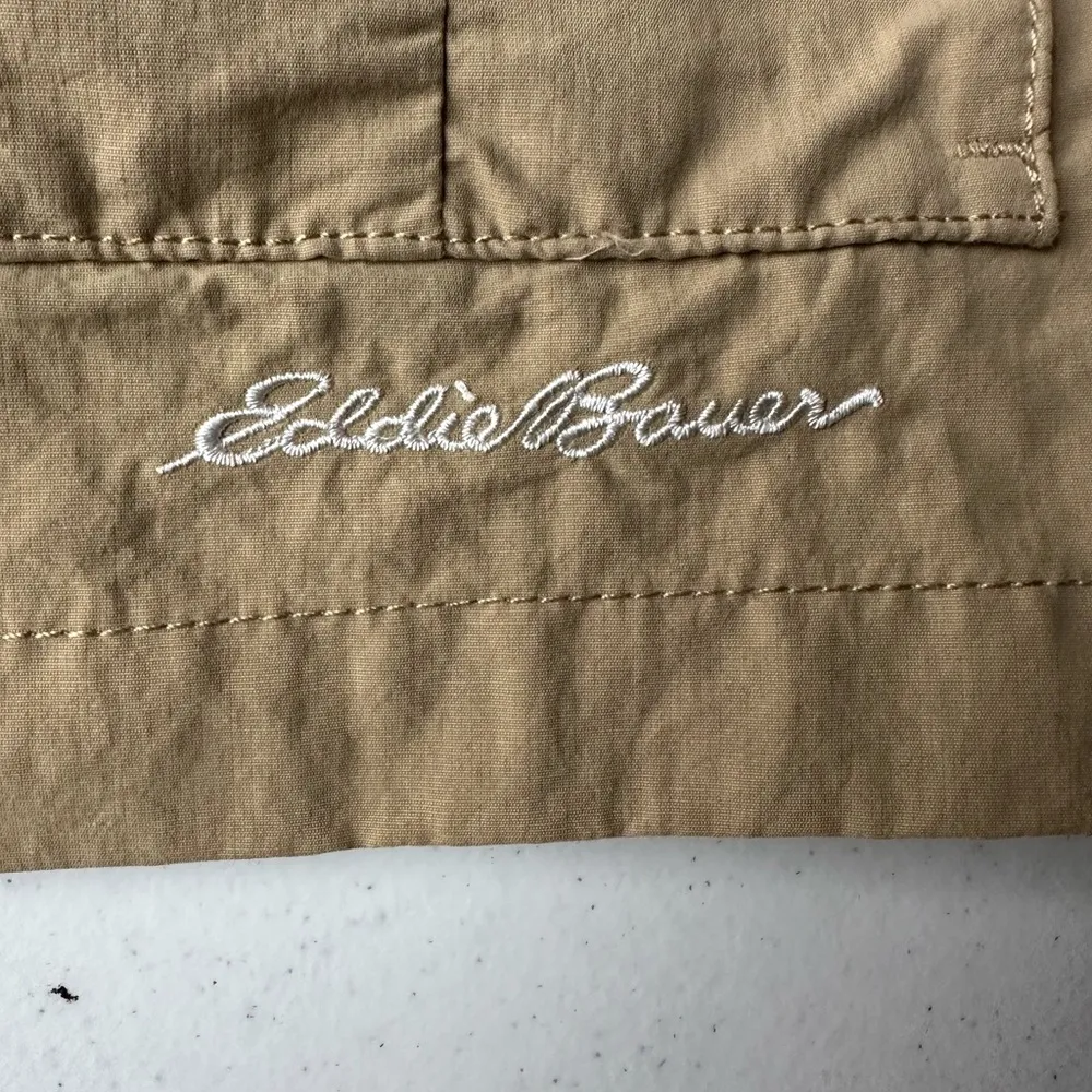 Eddie Bauer Travex Hiking Jacket Women’s M Tan Lightweight Full Zip - Image 3