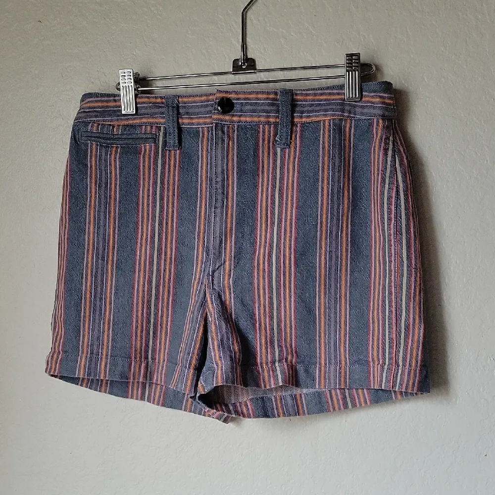 Madewell Multicolor Striped Emmet  Denim Shorts Size28 - Image 6